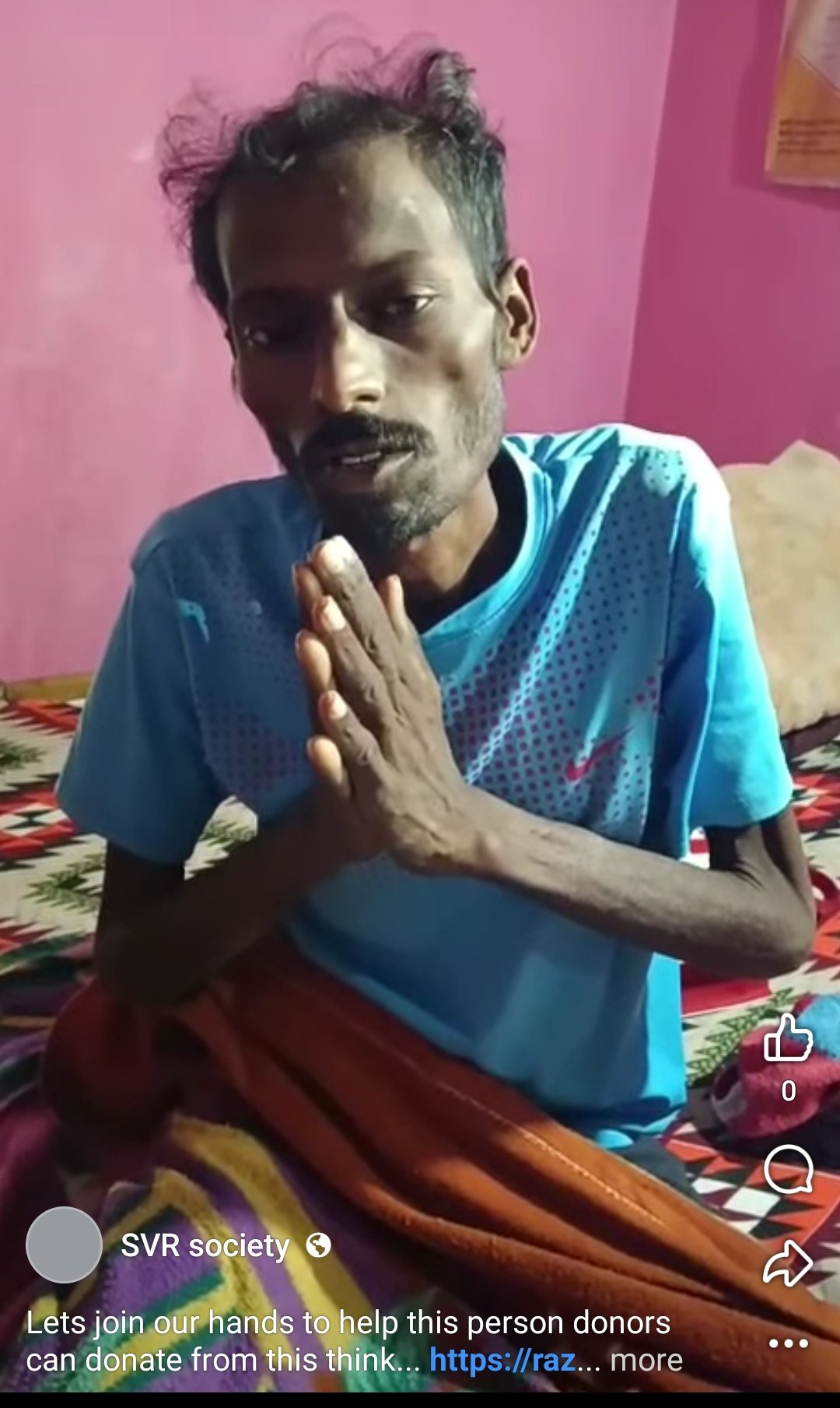 Your support can be a future to this person to fight from cancer
